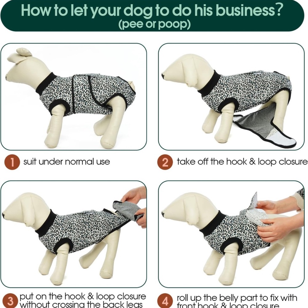 Kuoser Dog surgery dog suit.  NWT - Picture 5 of 11